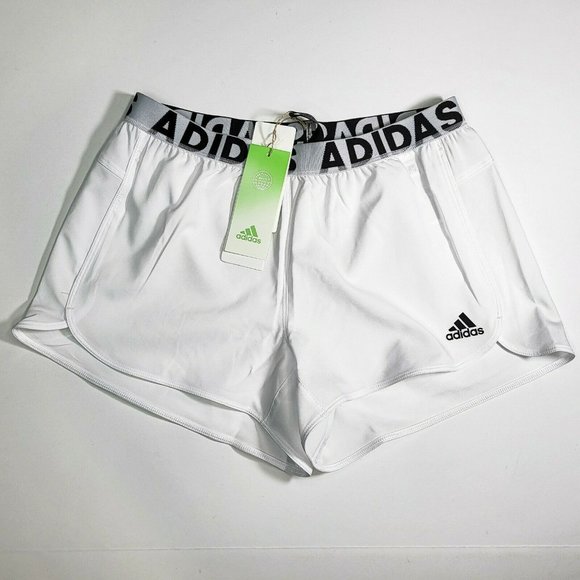adidas Pants - Adidas Aeroready Shorts Women's Running Training Athletic Sport Gym White GU6281